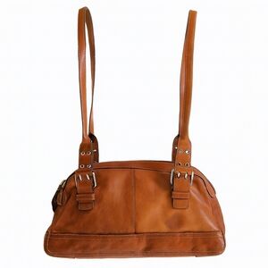 Fossil Medium Leather Shoulder Bag with Reversible Straps — Tan‎